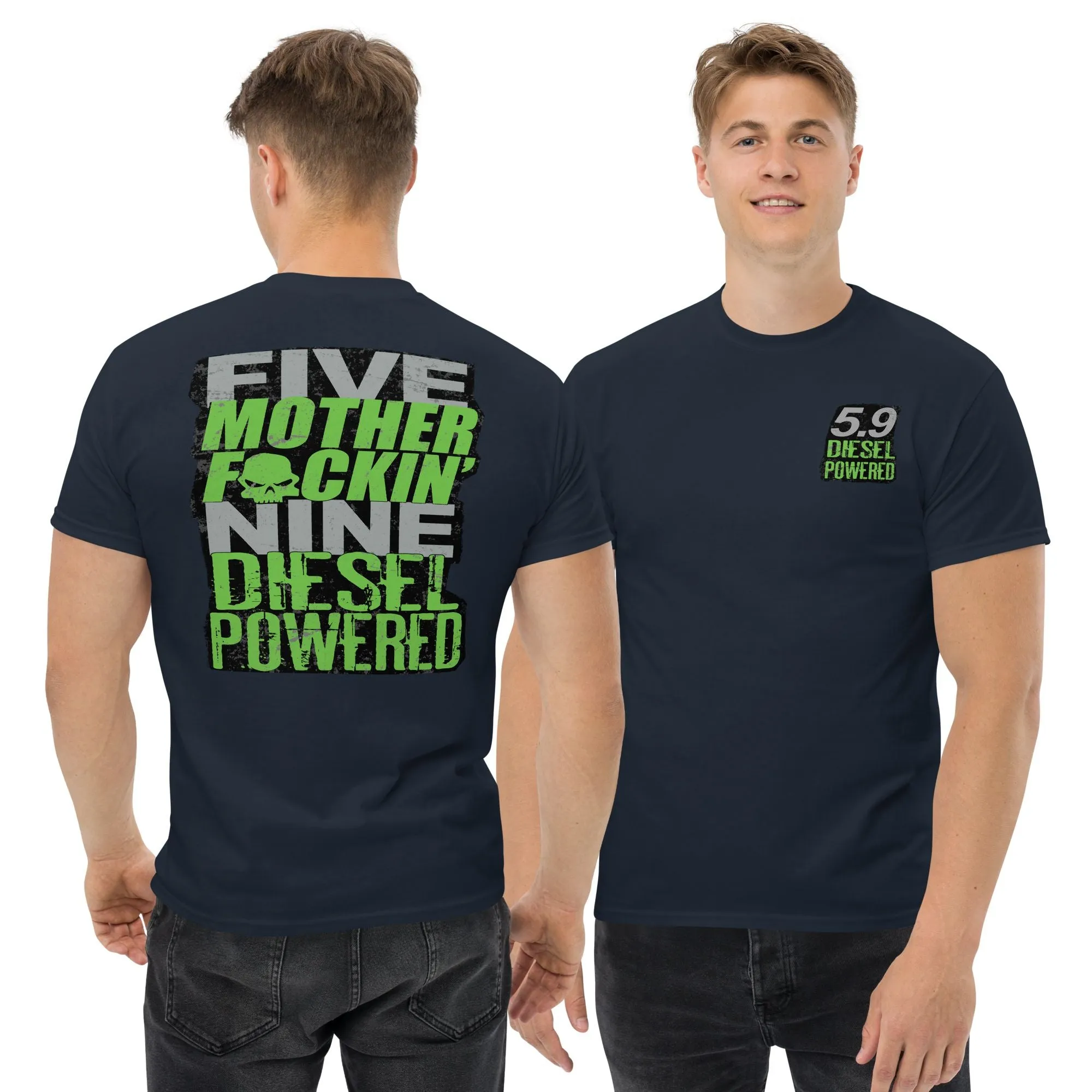 5.9 Diesel Engine Truck T-Shirt Five MF'N Nine Design