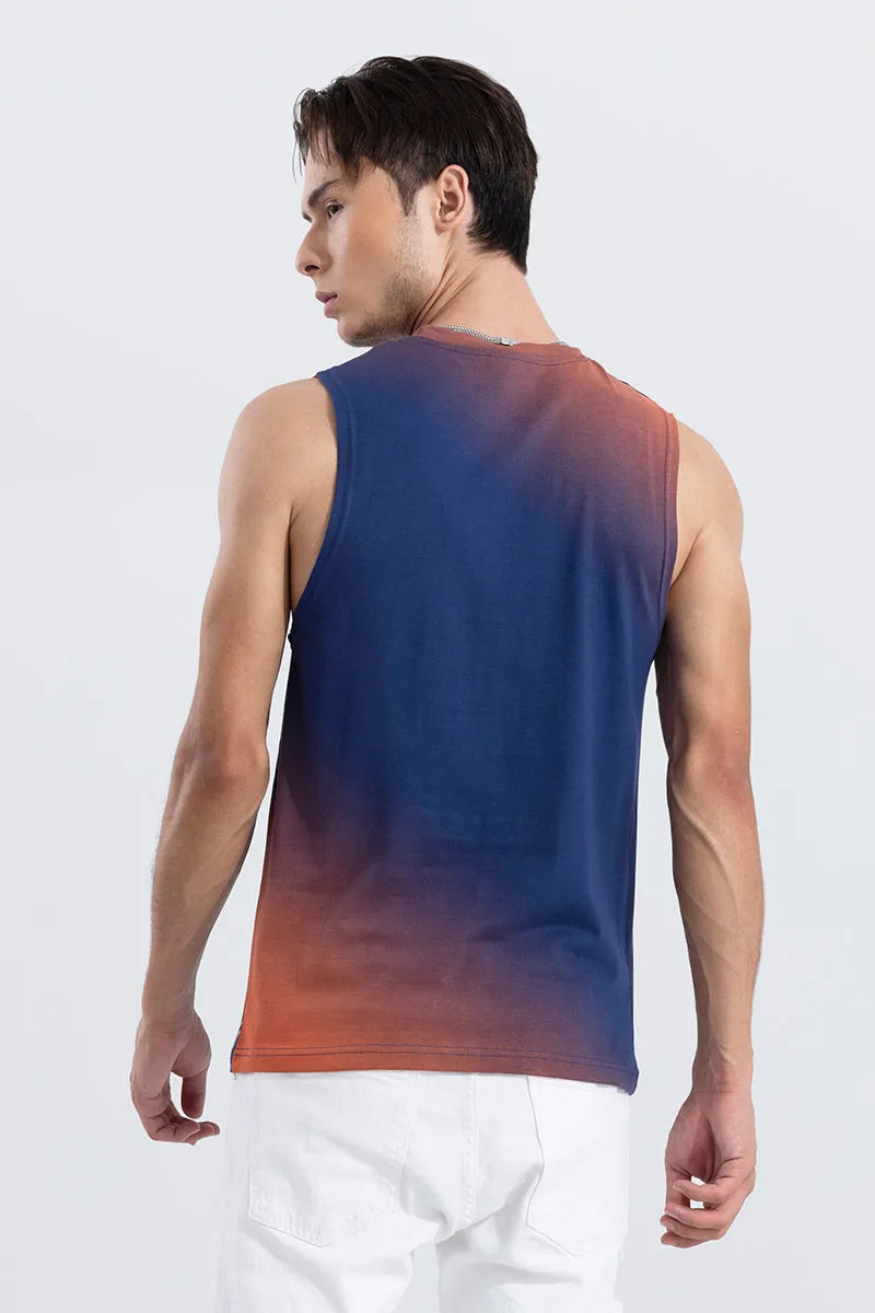 AeroSculpt Blue Sleeveless T-Shirt