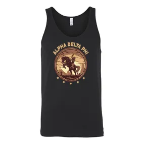 Alpha Delta Phi Howdy Cowboy Unisex Jersey Tank Tank Top