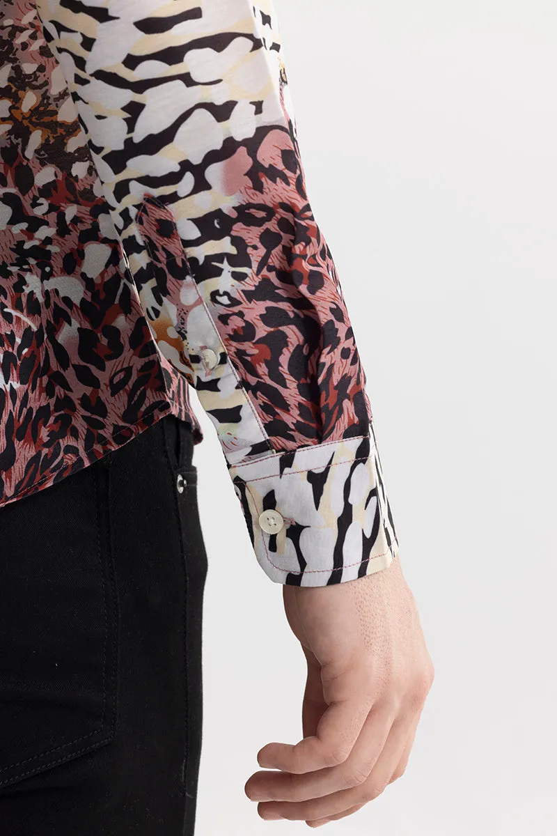 Animalistic Print Multicolour Shirt