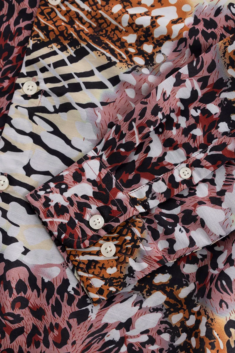 Animalistic Print Multicolour Shirt