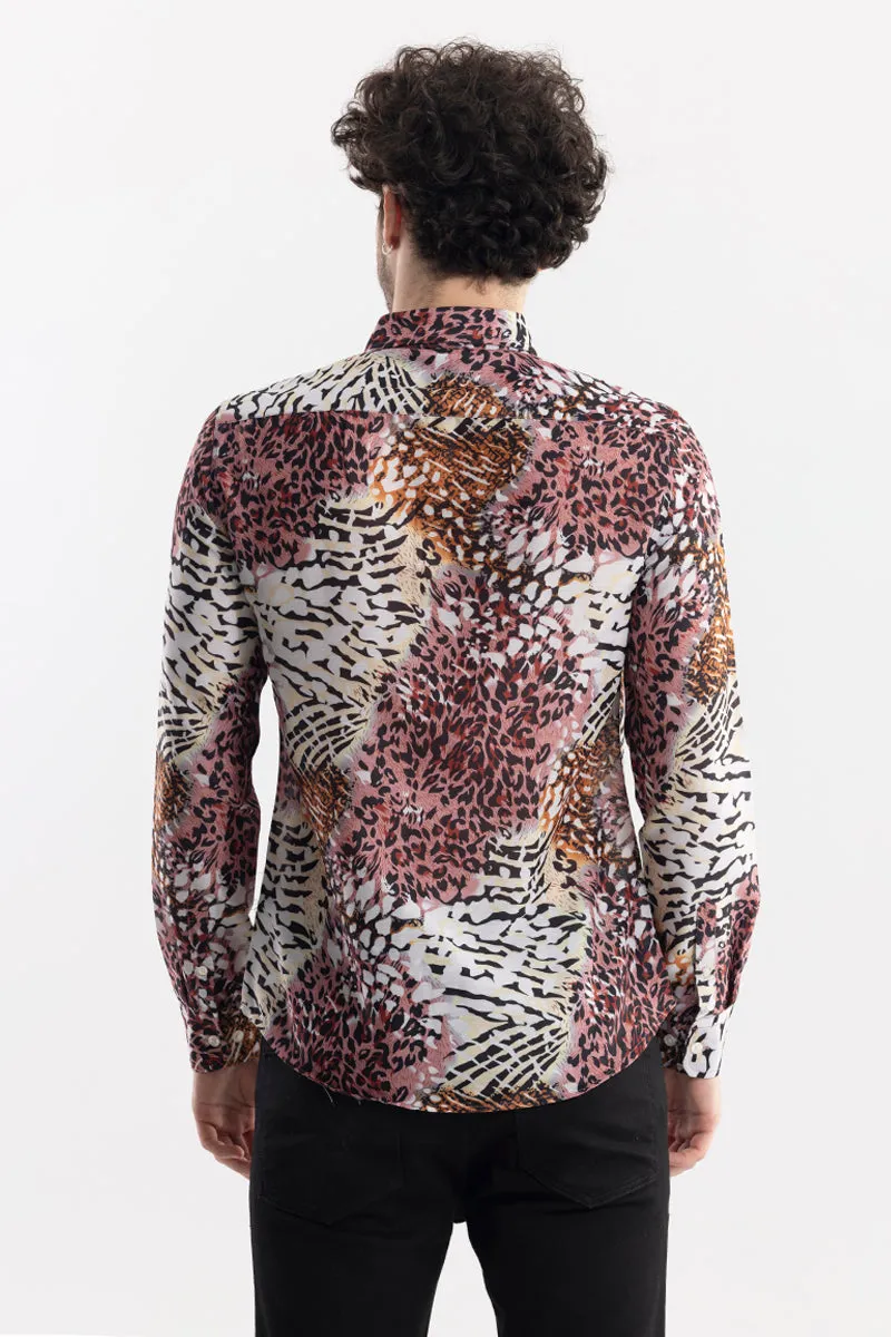 Animalistic Print Multicolour Shirt