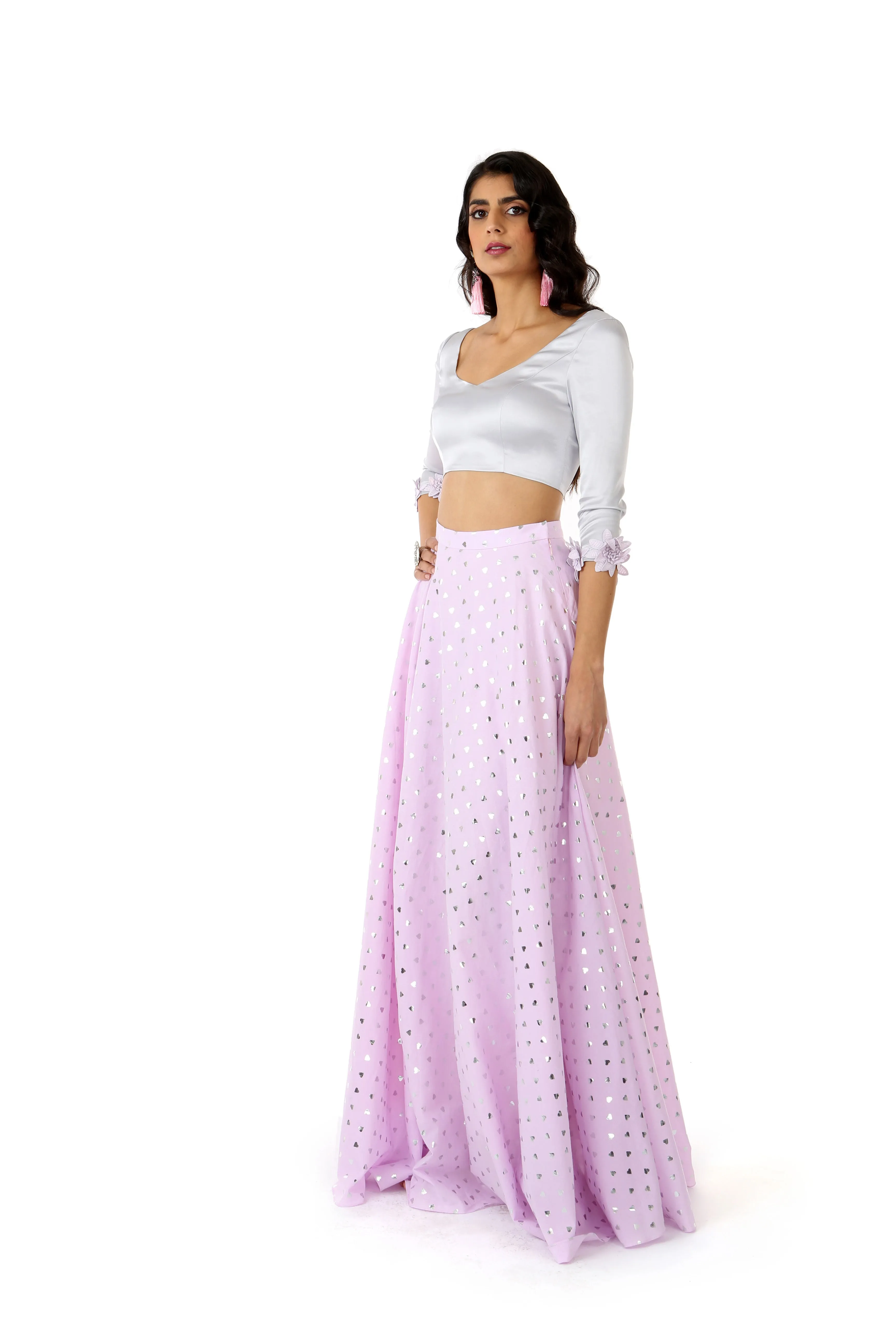 ANISHA Polka-Hearts Skirt