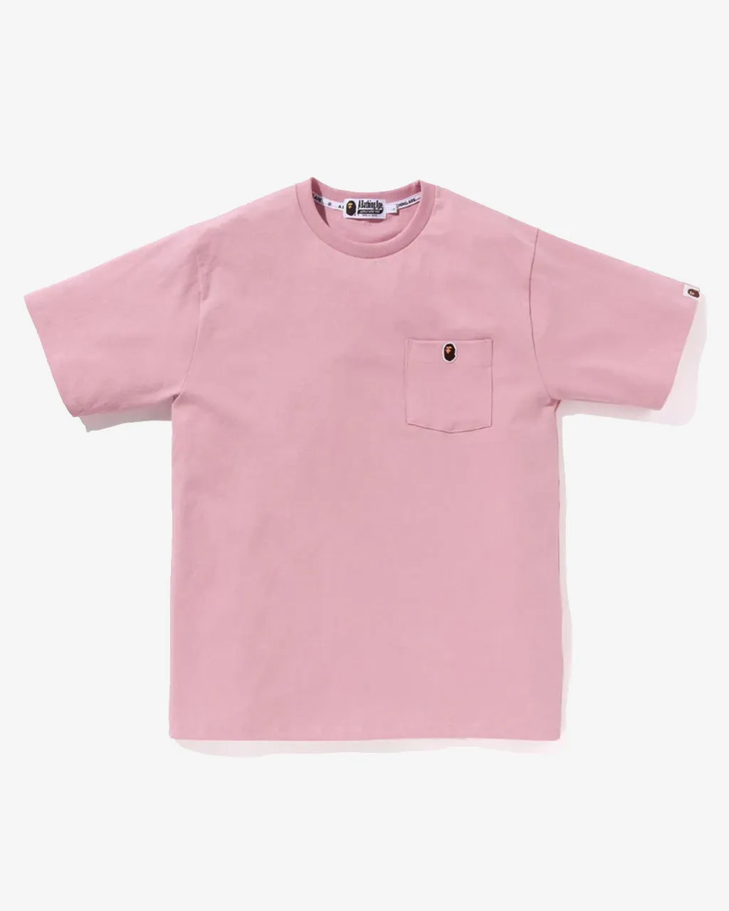 Ape Head One Point Pocket Tee Pink