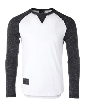 Athletic Fit Baseball Retro Contrast Long Sleeve Raglan T-Shirt