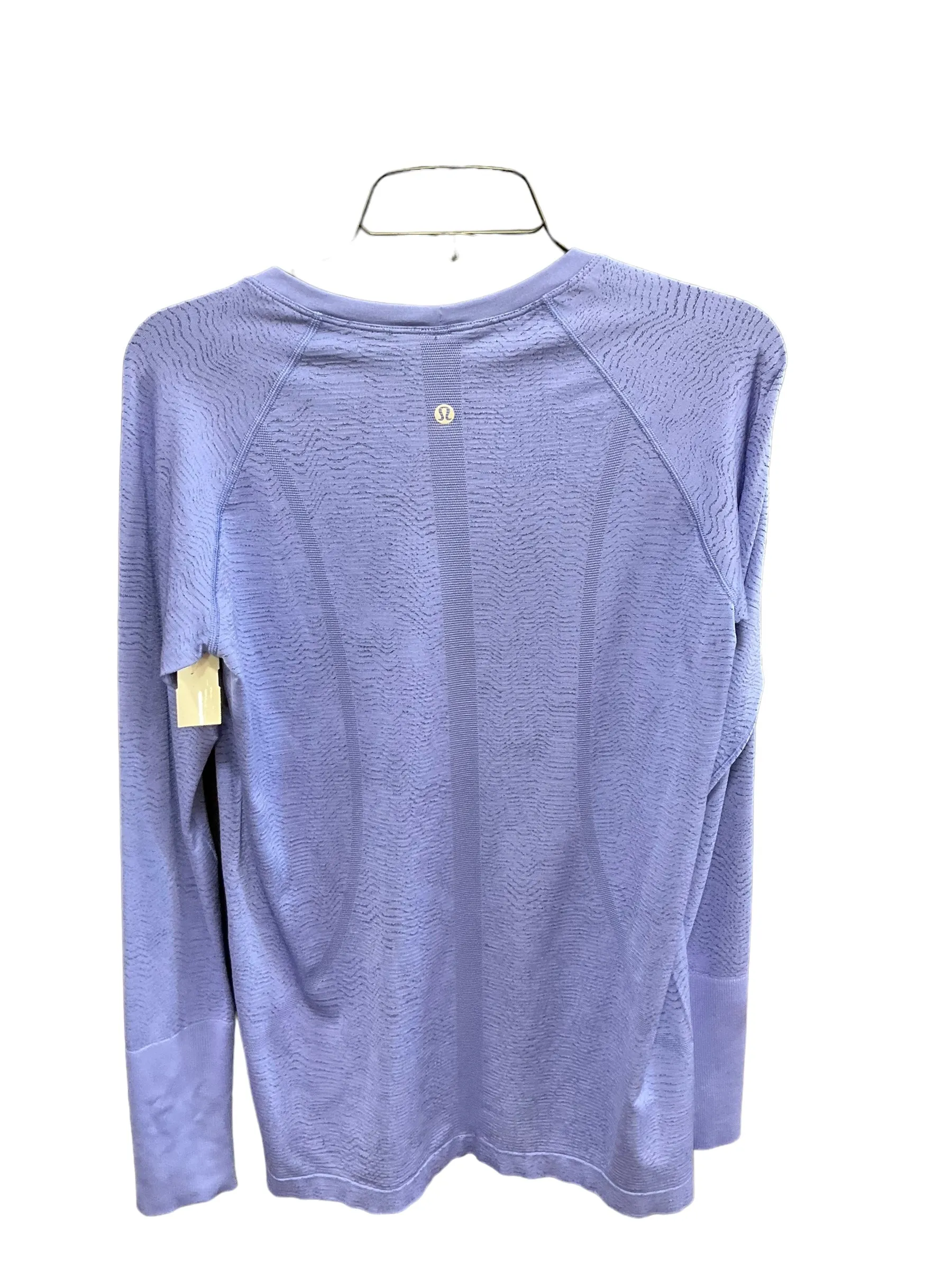 Athletic Top Long Sleeve Crewneck By Lululemon In Purple, Size: M