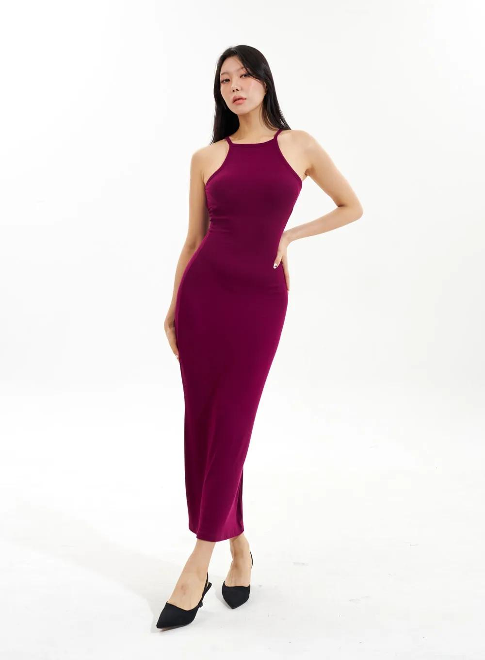 Backless Maxi Dress IU309