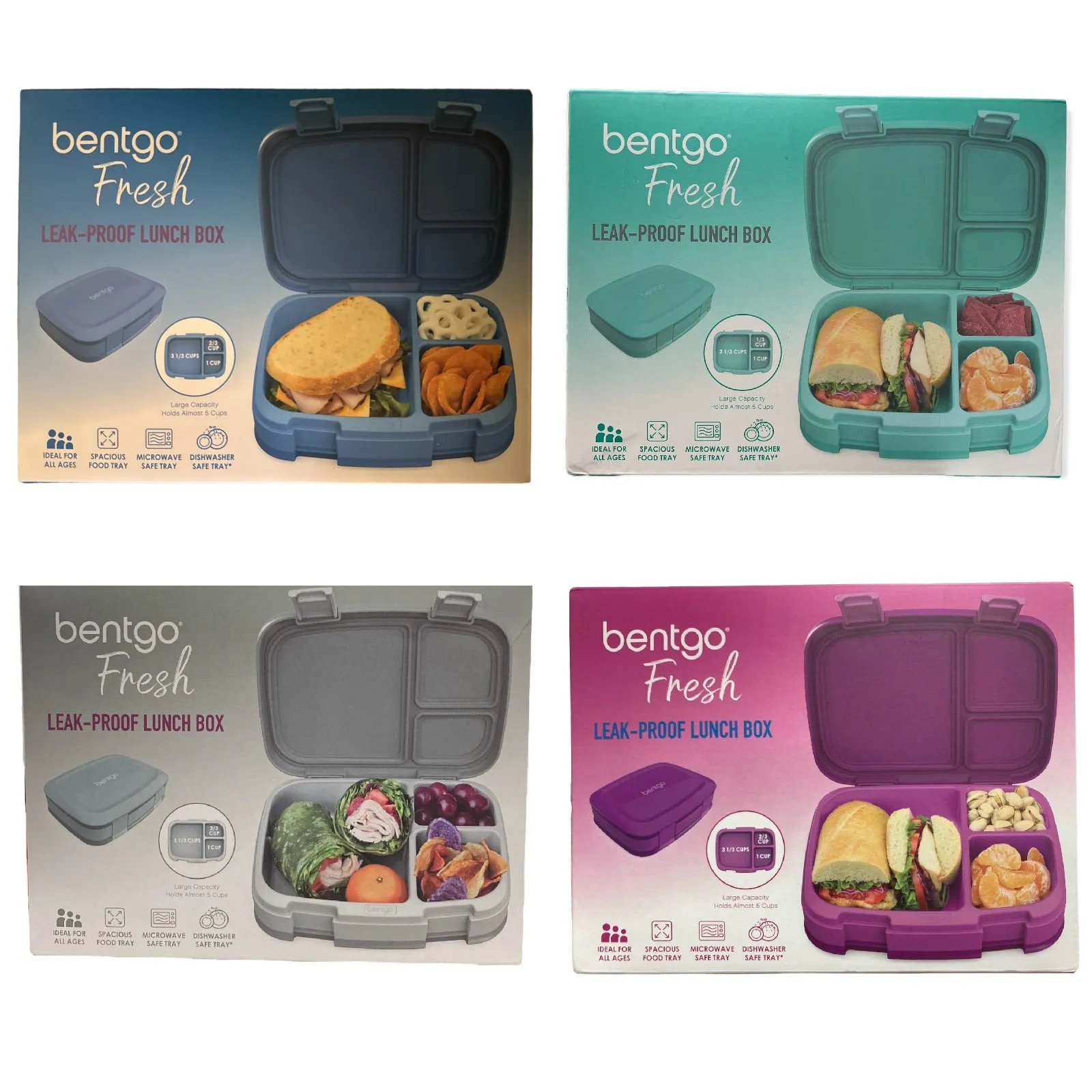 Bentgo Fresh Leak-Proof Lunch Box, Microwave & Dishwasher Safe, BPA Free