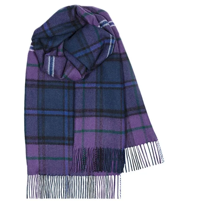 Bobbie Scotland Forever Modern Tartan Lambswool Stole