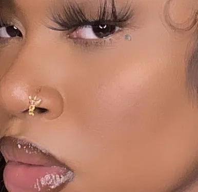 Boujee Cubic Zircon Gem Nose Stud Piercing Jewelry