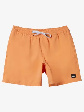 Boys 2-7 Everyday Solid Volley 12 Swim Trunks - Tangerine