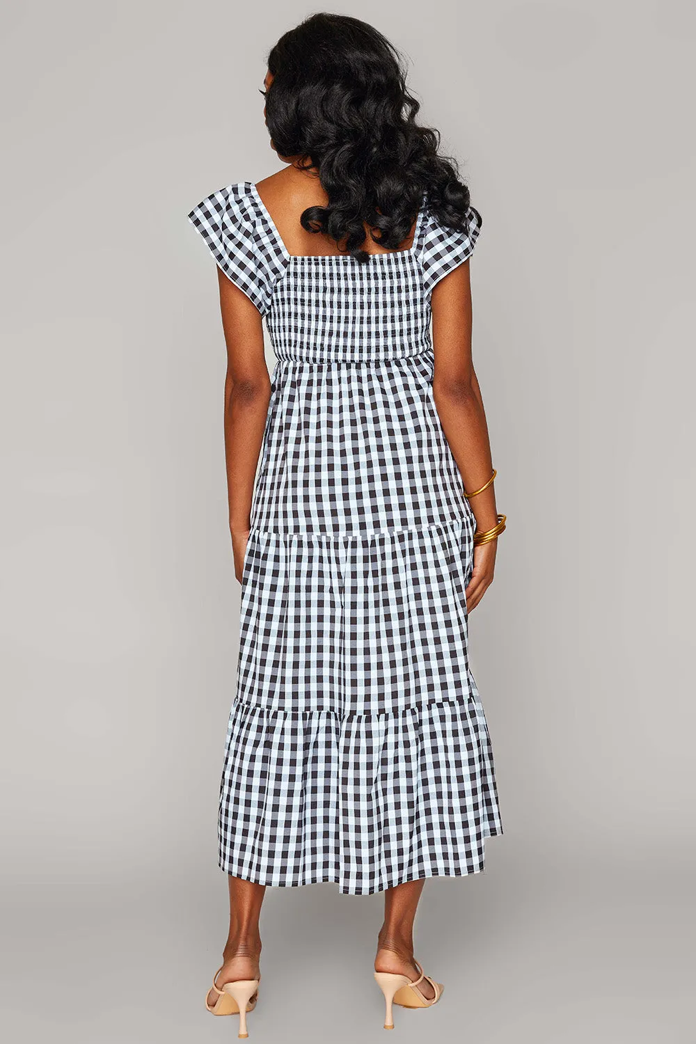 Brynn Dress | Black Checker