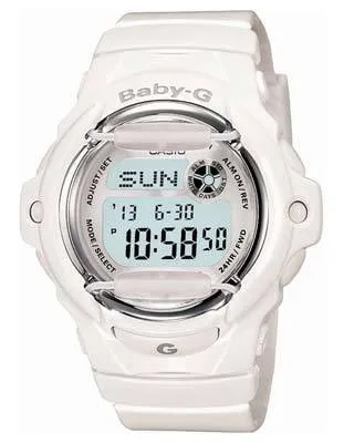 Casio Baby-G Whale - Solid Snow White - World Time Chronograph - 200 M