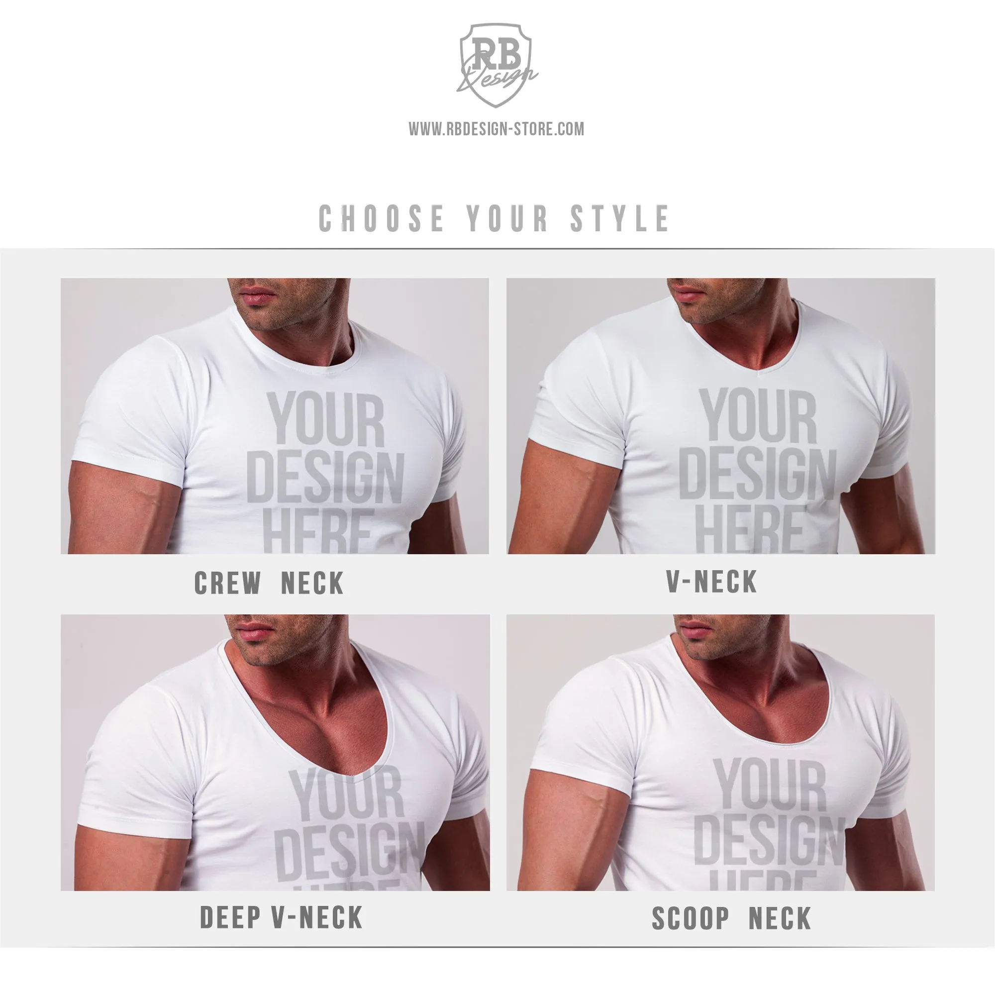 Casual Mens Deep V-neck White T-shirt Pocket Style "NY Advisory" MD891