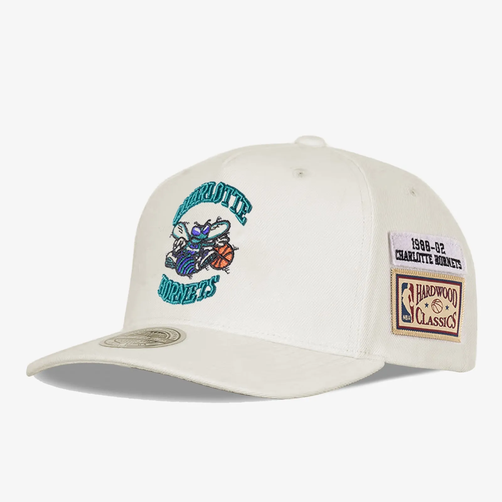 Charlotte Hornets HWC Patch Classic Redline Snapback - Cream