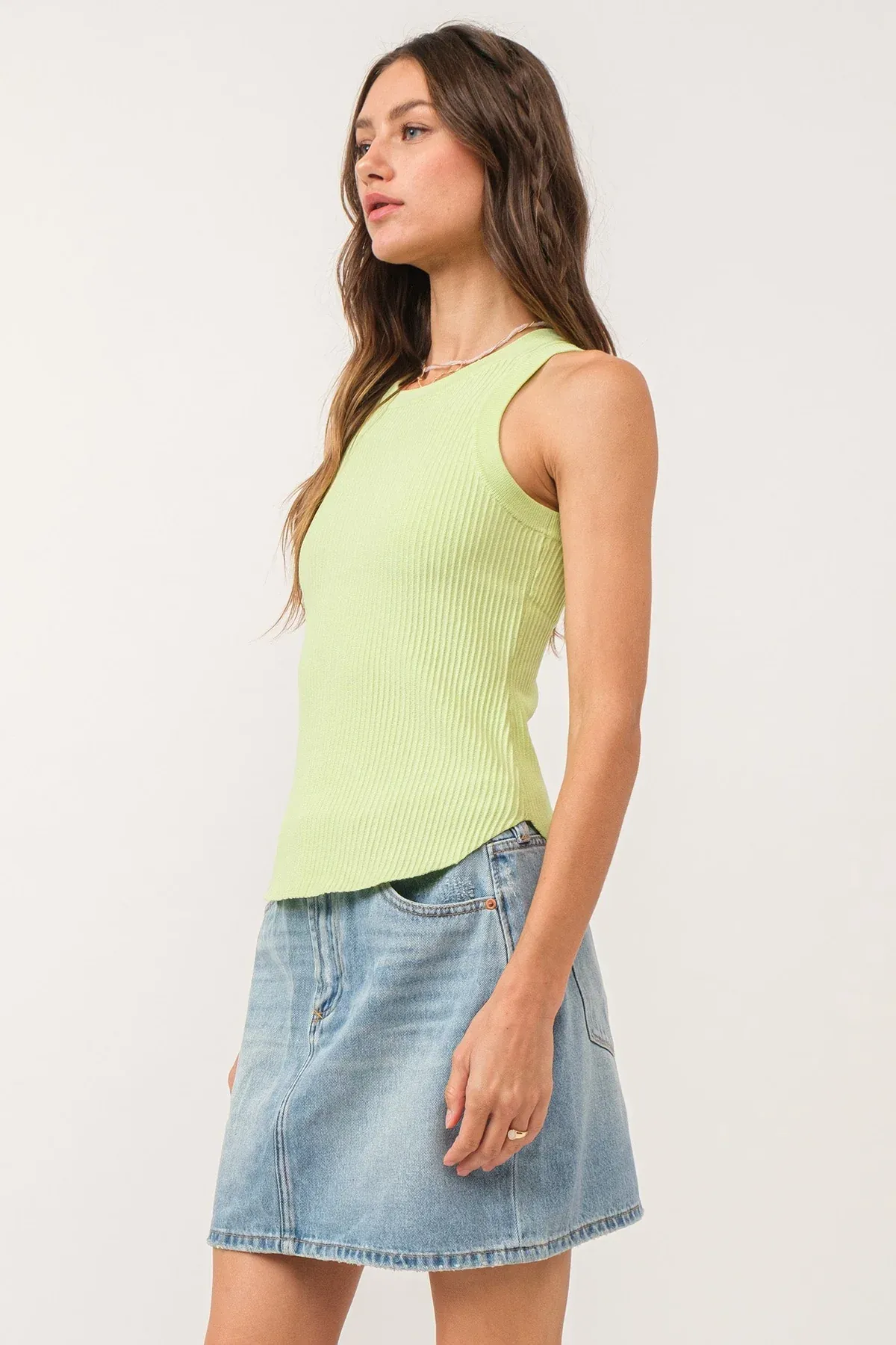 Cora Sleeveless Rib Tank