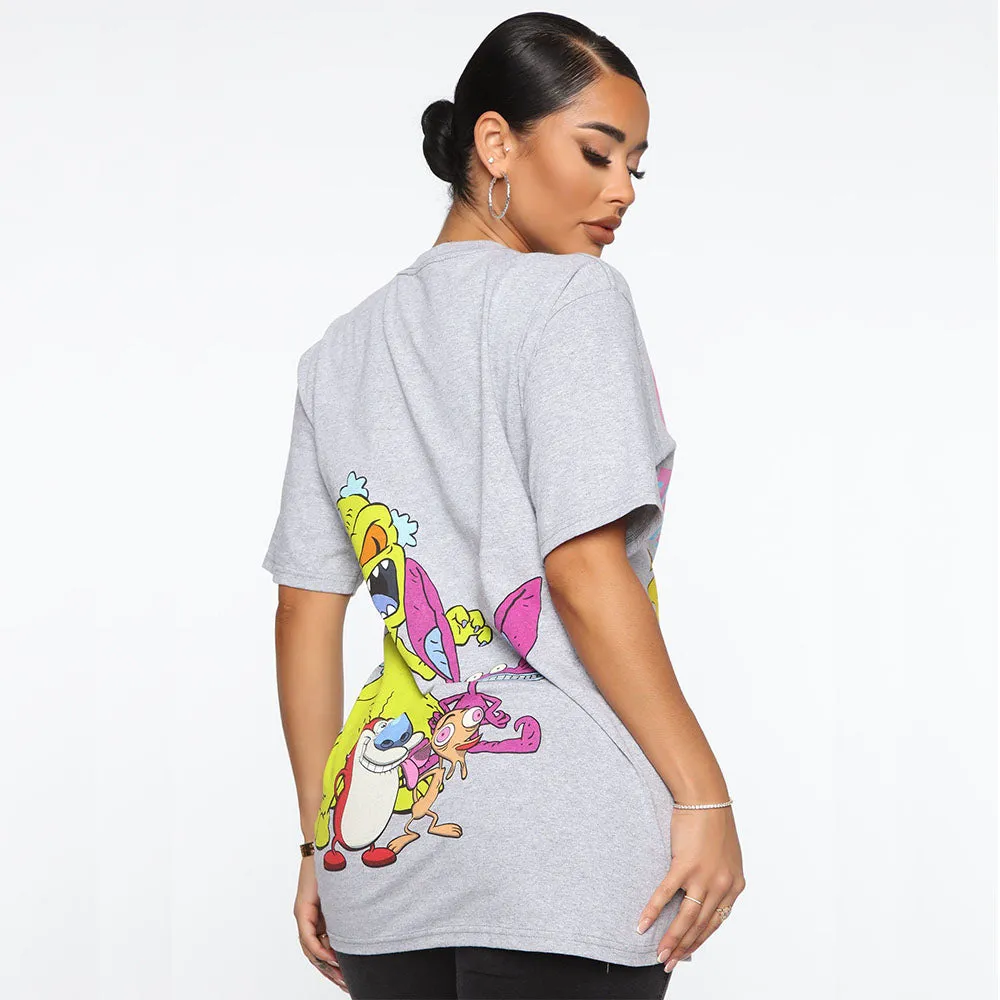 Cute Cartoon Print Tees