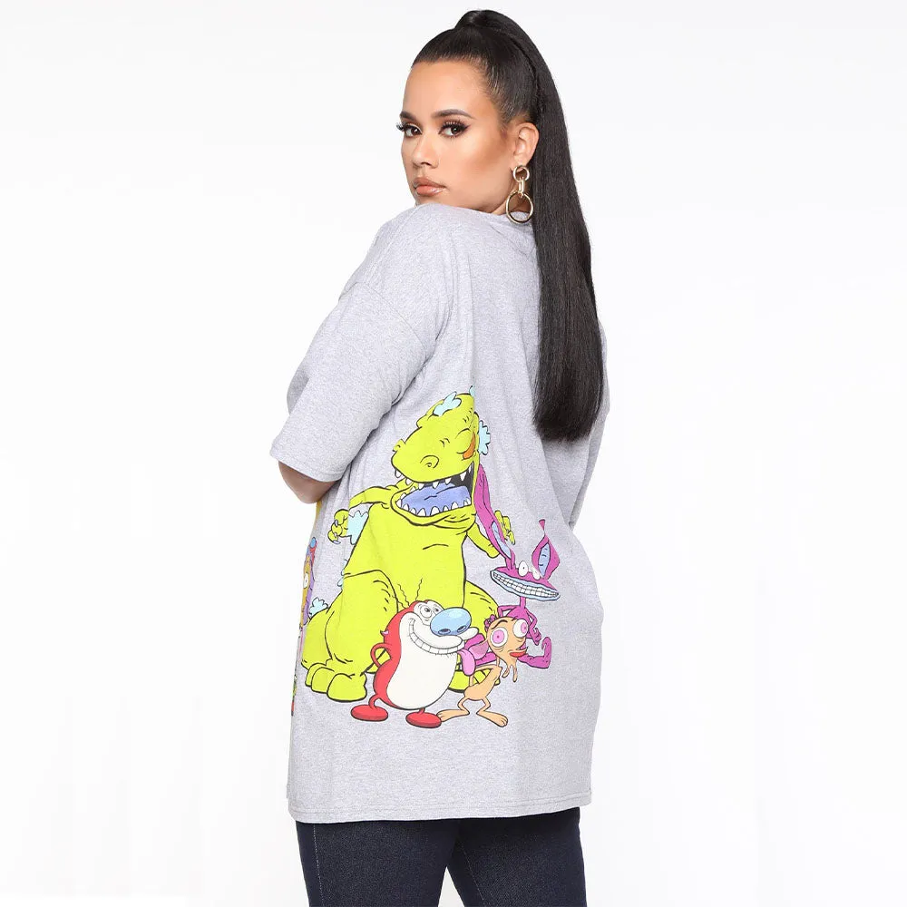 Cute Cartoon Print Tees