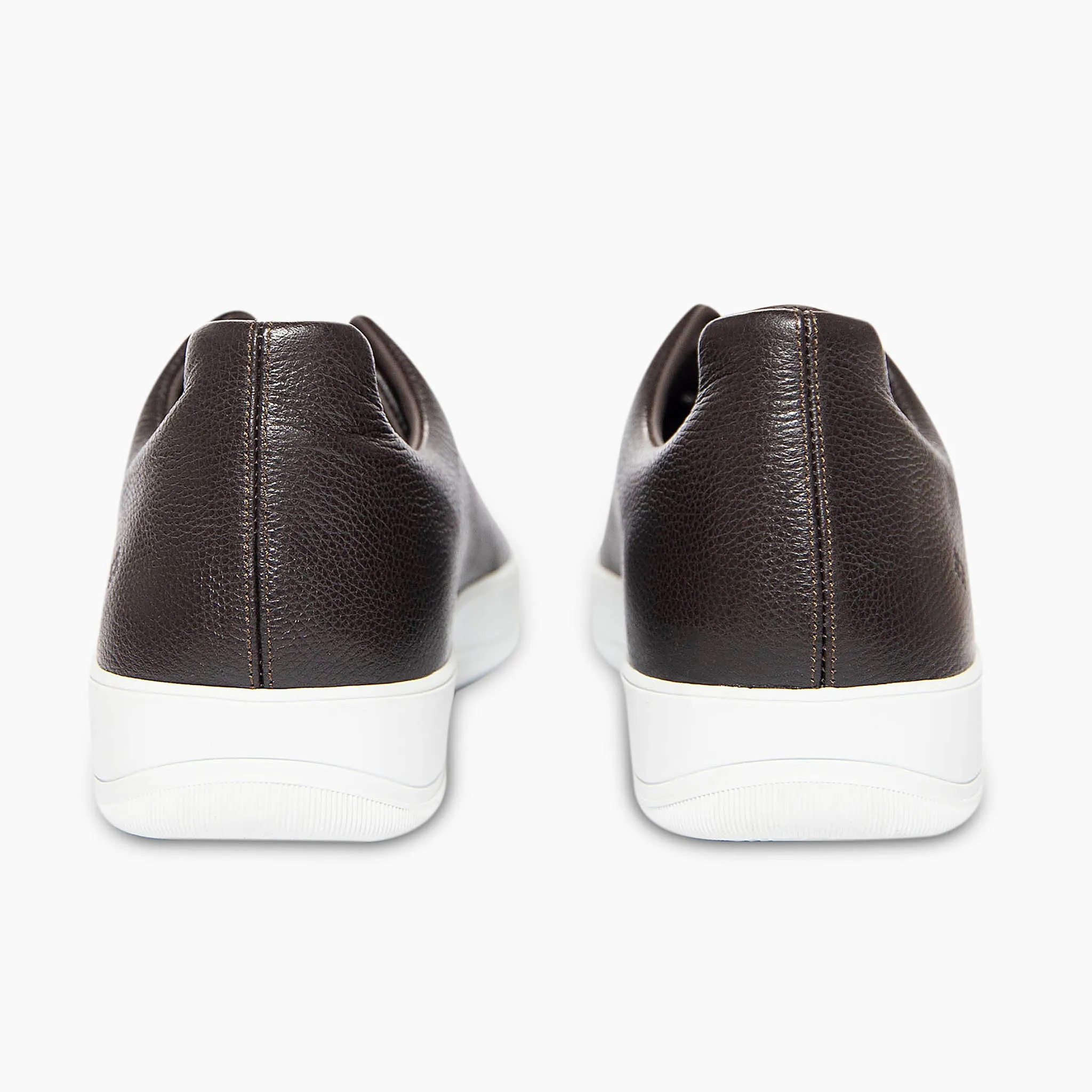 Dermot full-grain calfskin leather sneaker (testa di moro)