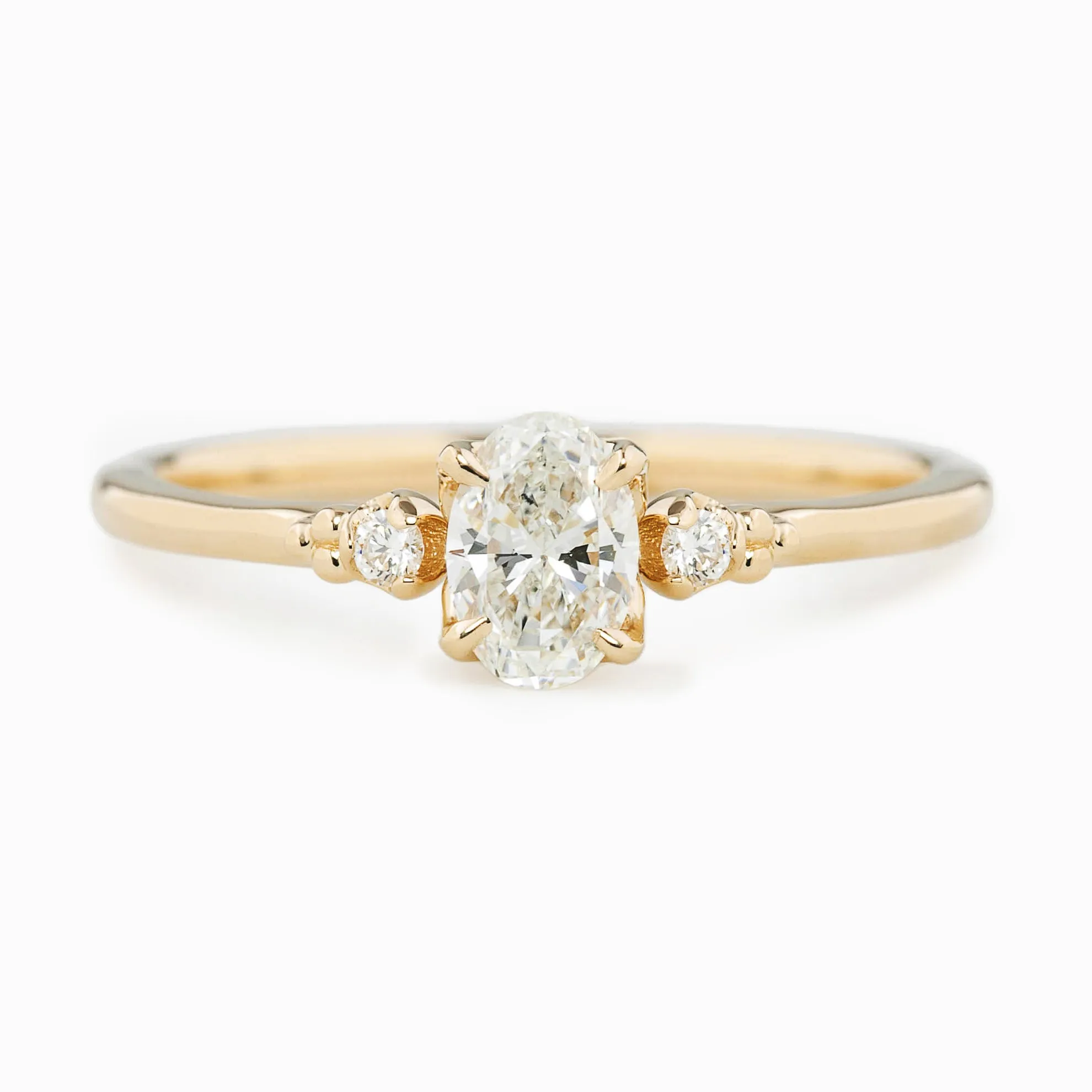 Estel 0.40ct Brilliant Cut Oval Diamond Ring, 14k YellowGold