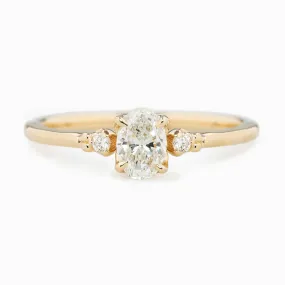 Estel 0.40ct Brilliant Cut Oval Diamond Ring, 14k YellowGold