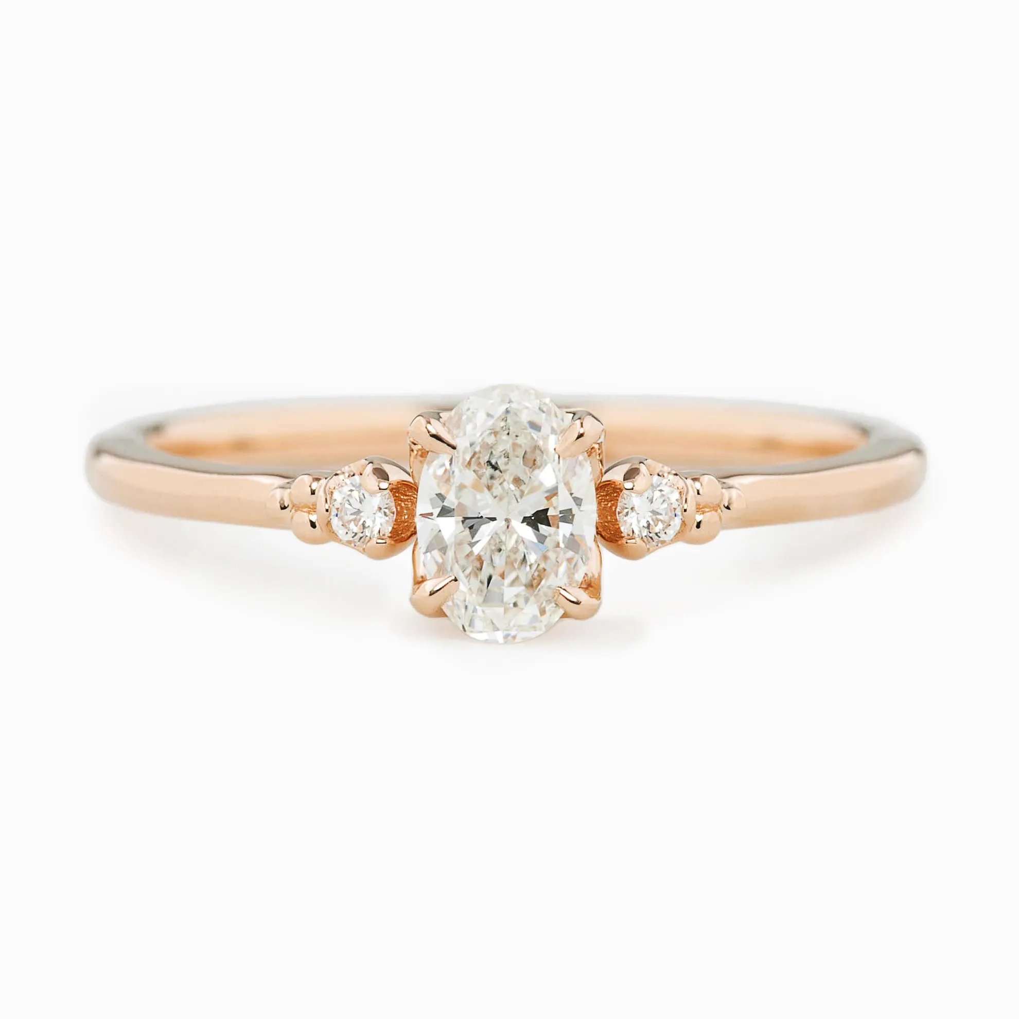 Estel 0.40ct Brilliant Cut Oval Diamond Ring, 14k YellowGold