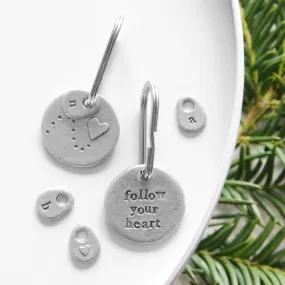 Follow your heart keyring