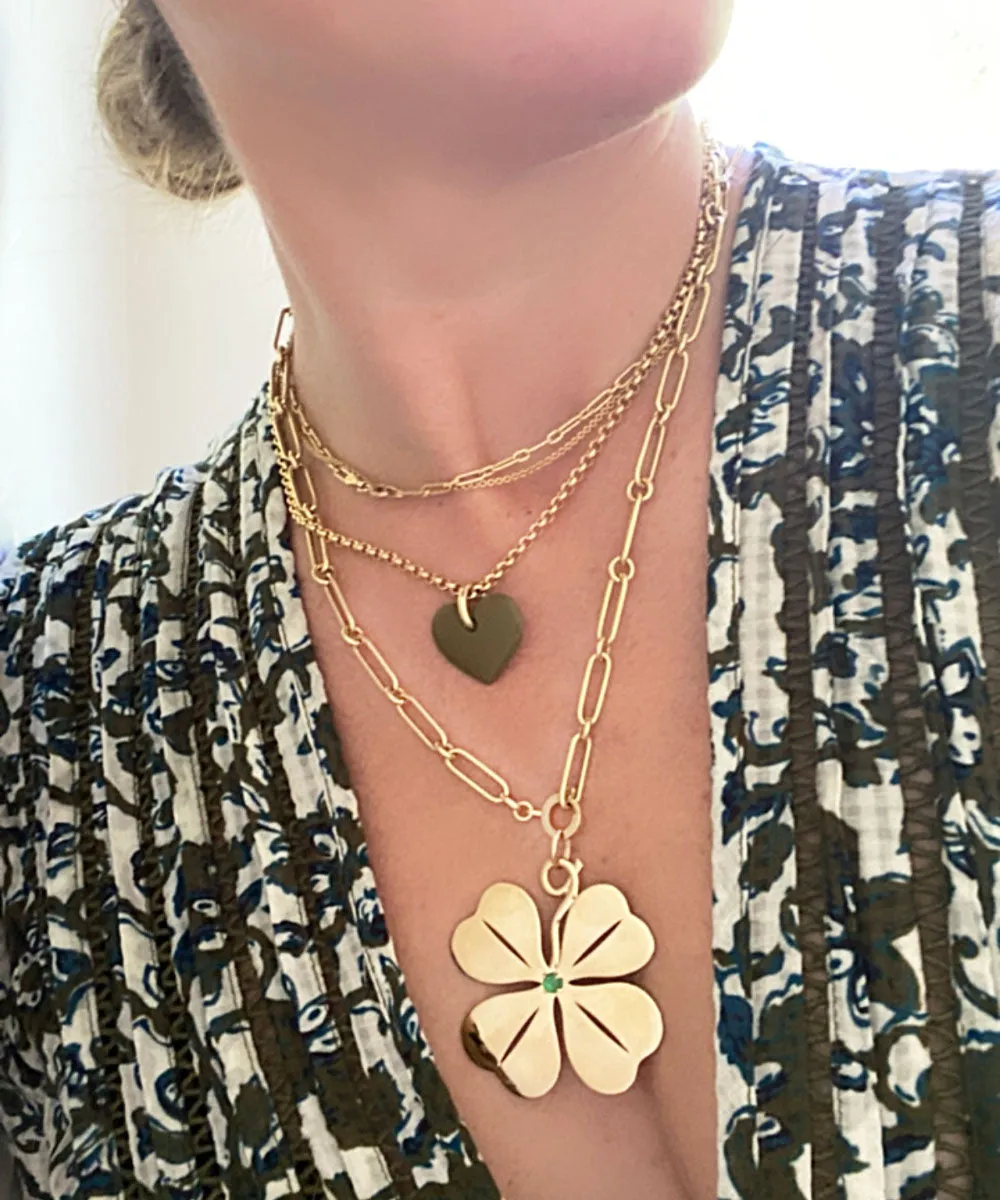 Grand Four Leaf Clover Pendant