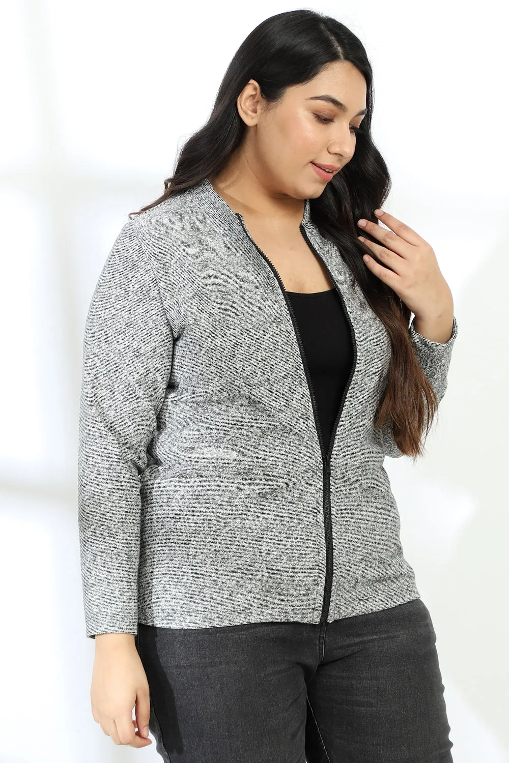 Grey Bomber Jacket