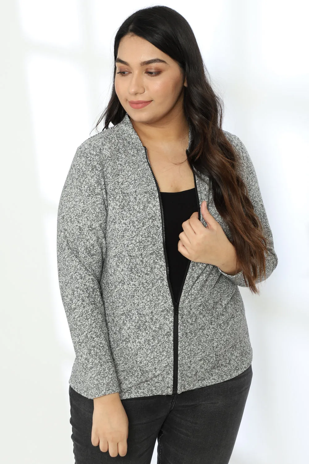 Grey Bomber Jacket