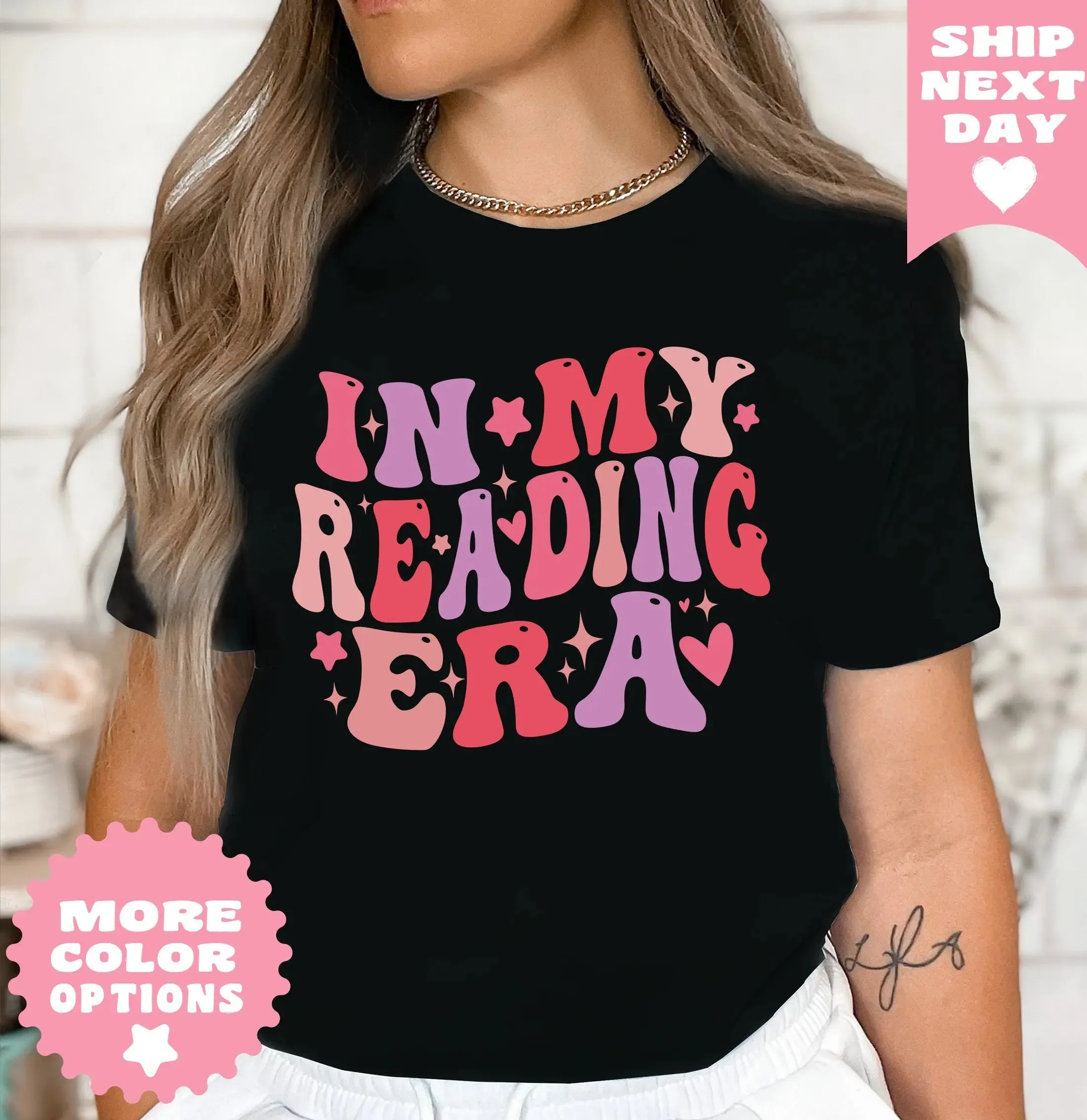 In My Reading Era groovy Shirt, Reading Shirt, Retro Bookish Shirt, Book Lovers Gift, Book Reader Shirt, Book Club Shirt