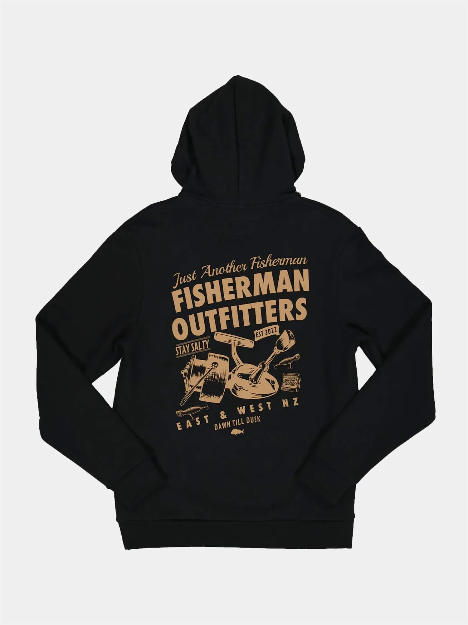 Just Another Fisherman Heritage Outfitters Hood - Black / Walnut