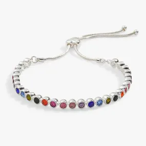 LOVE Multicolor Tennis Bolo Bracelet