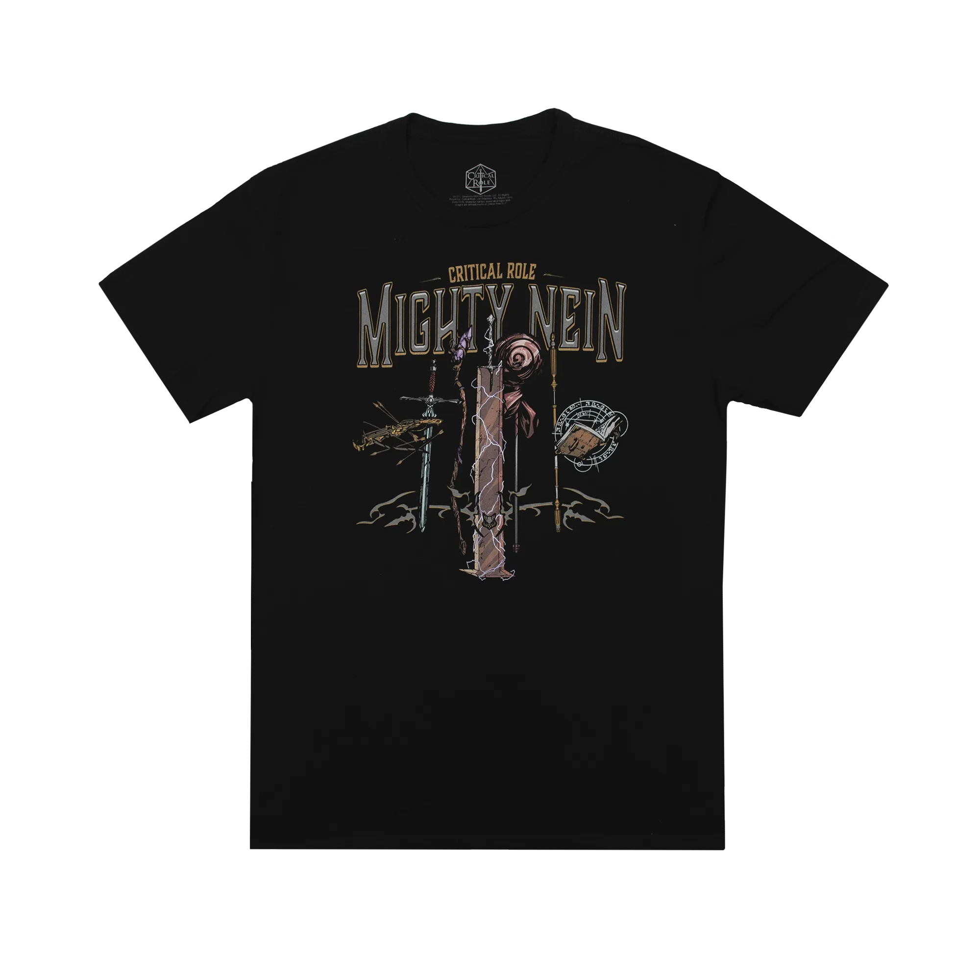 Mighty Nein Weapons Black Tee