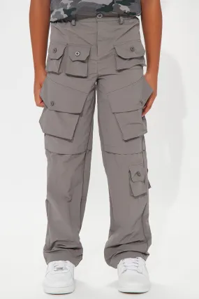 Mini Walk With Me Nylon Cargo Pants - Grey