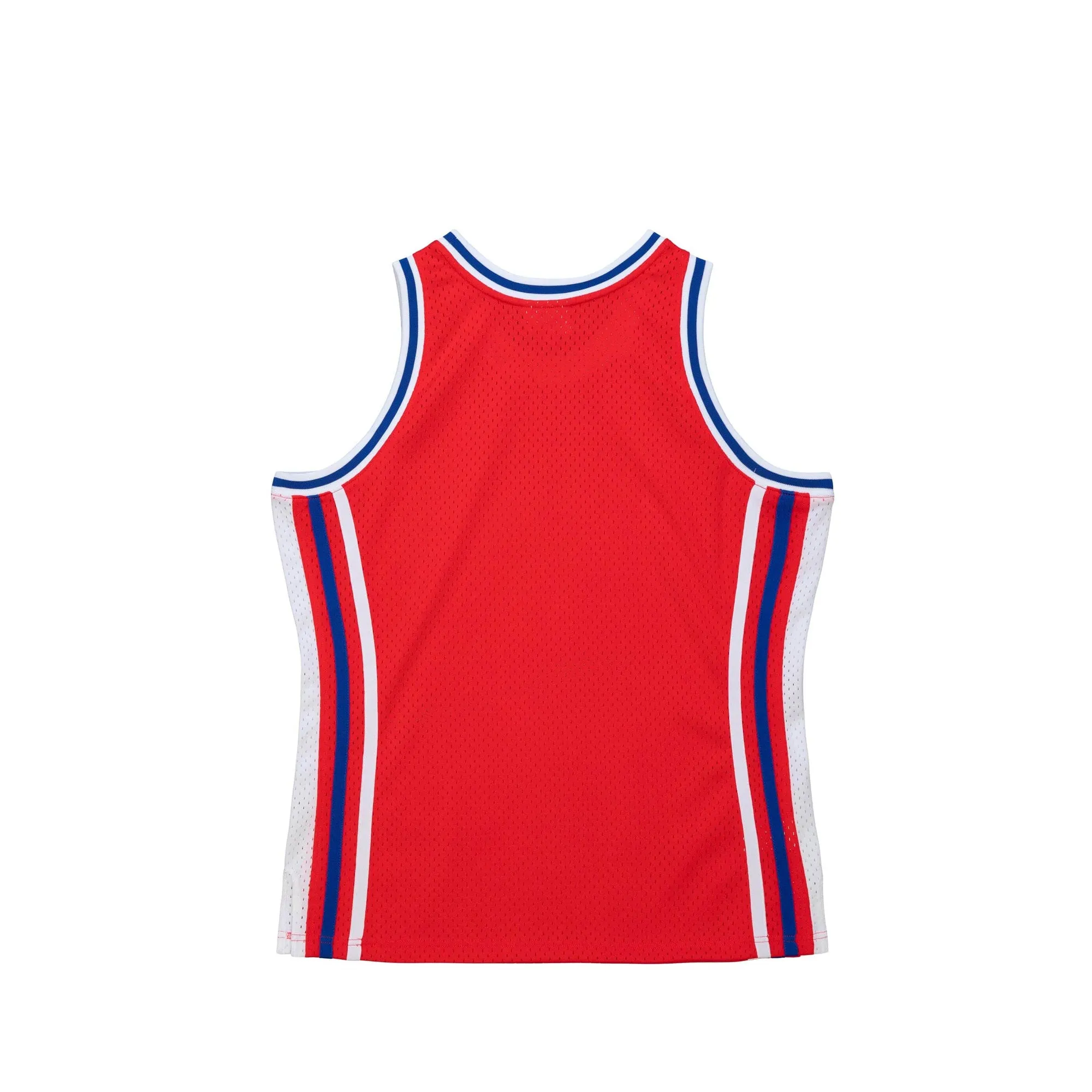 Mitchell & Ness x Fred Segal Mens Blank B-Ball Jersey Red