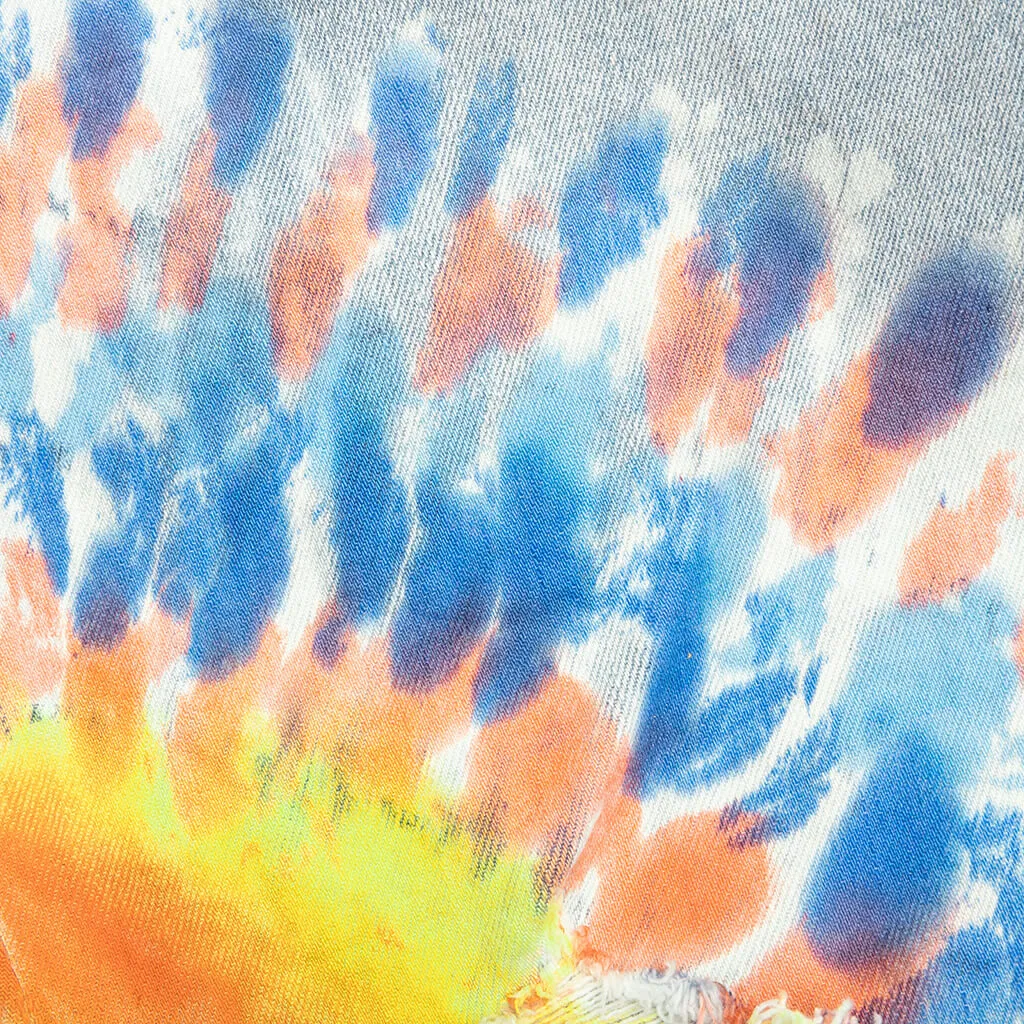 P020 - Multicolor Tie Dye Indigo