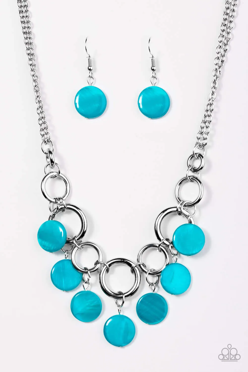 Paparazzi Accessories  - Coastal Adventure #N435 Peg - Blue Necklace