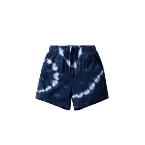 Paper Planes Mens Tie Dye Jacquard Terry Cloth Shorts