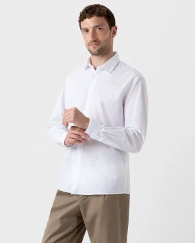 POPLIN LS SHIRT / WHITE