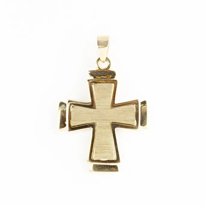 Power Ephesians 3:17 Gold Cross