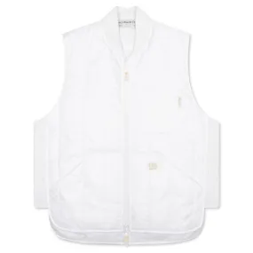 Puffer Vest - Selenite White