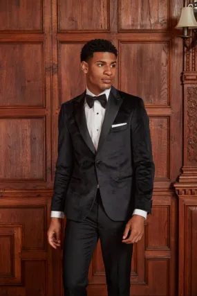 "Carlton" Black Velvet Jacket (Separates)