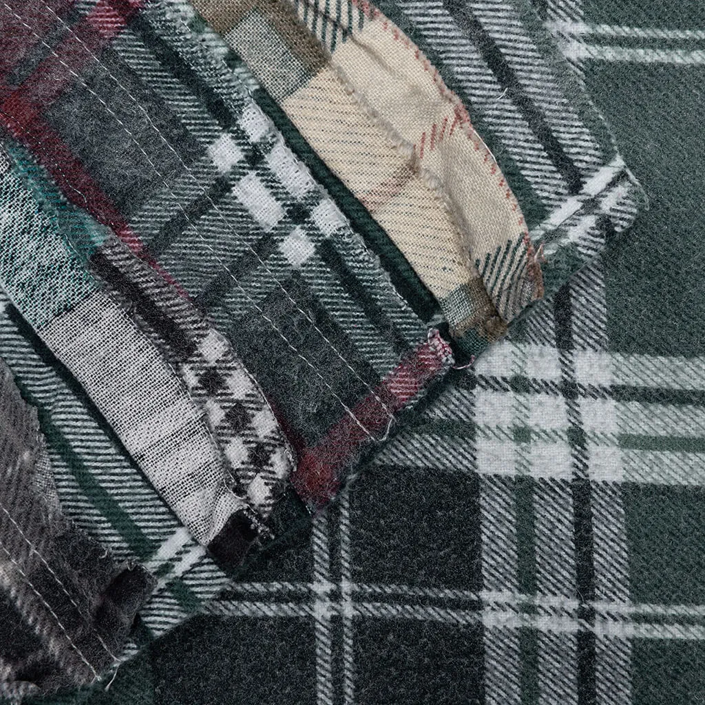 Rebuild by Flannel Shirt Ribbon Shirt / Reflection - Sage/Forest