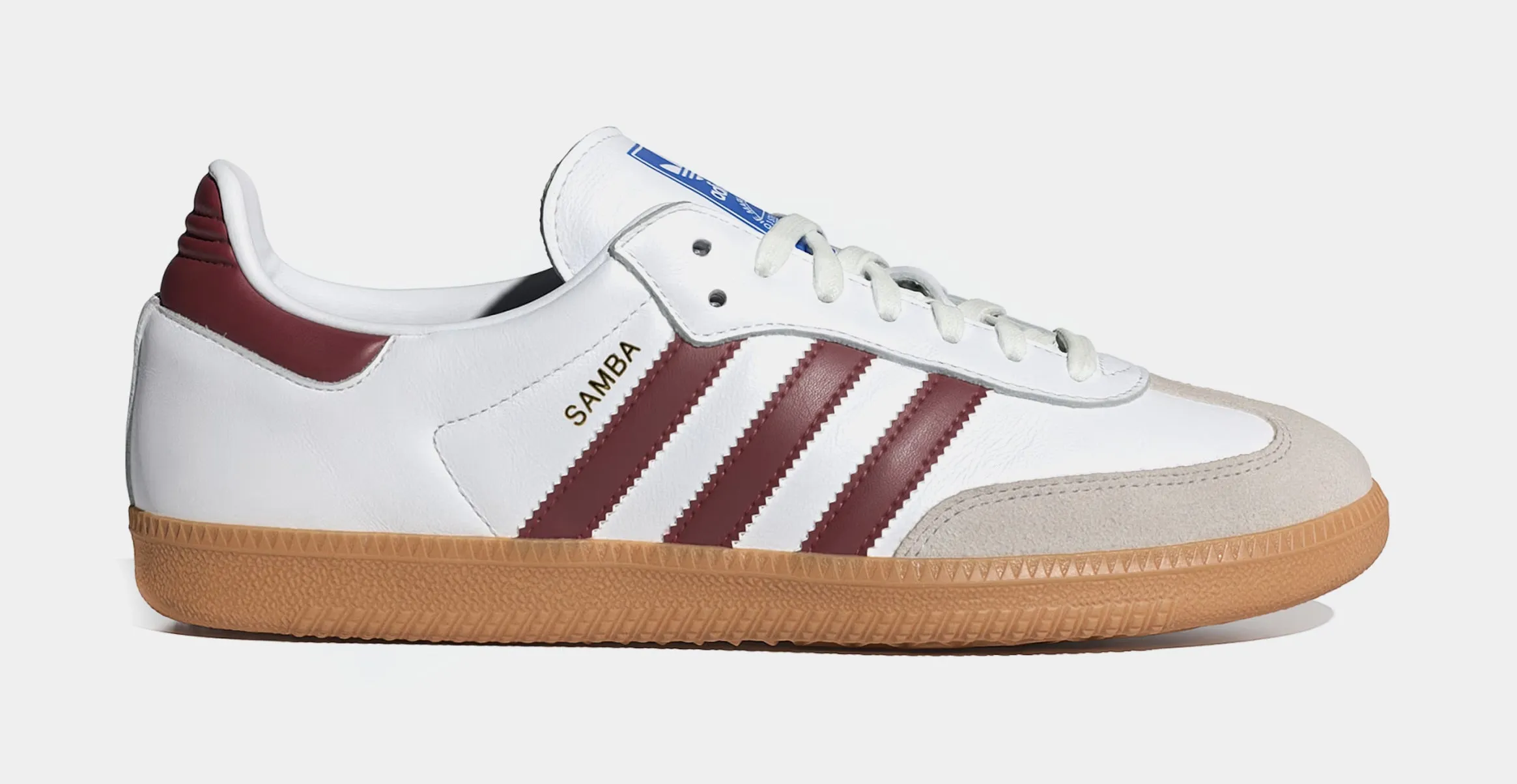 Samba OG Mens Lifestyle Shoes (White/Burgundy/Gum)