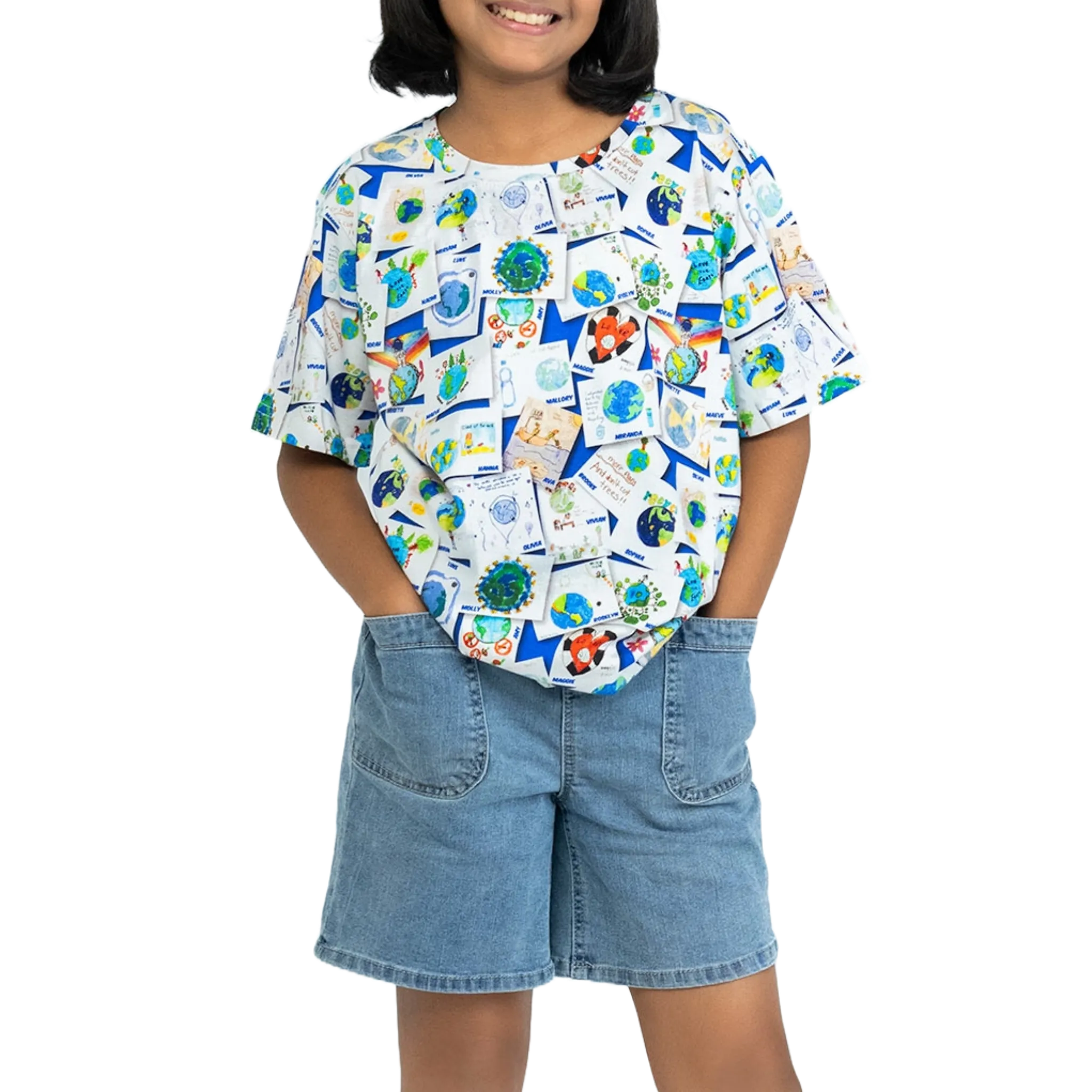 Save The Earth Kids' Art Kids T-Shirt