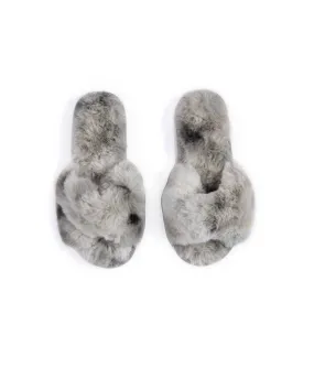 Stowe Tie Dye Slippers | Grey