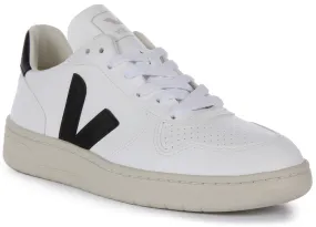 Veja V 10 Cwl In White Black For Women