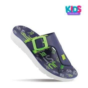 Walkaroo Kids Printed Thong Sandals  - XK803 Green