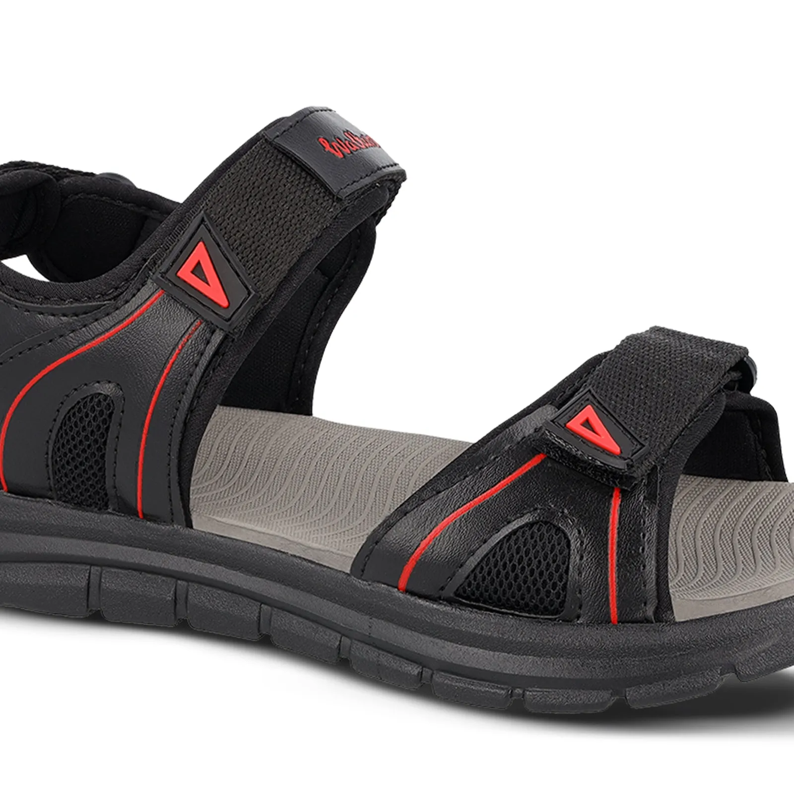 Walkaroo Men Sandals  - WC4373 Black Grey